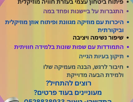 תמונה 3 עבור שיעורי פיתוח קול